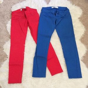 Set of 2 A&F Colored Jeans